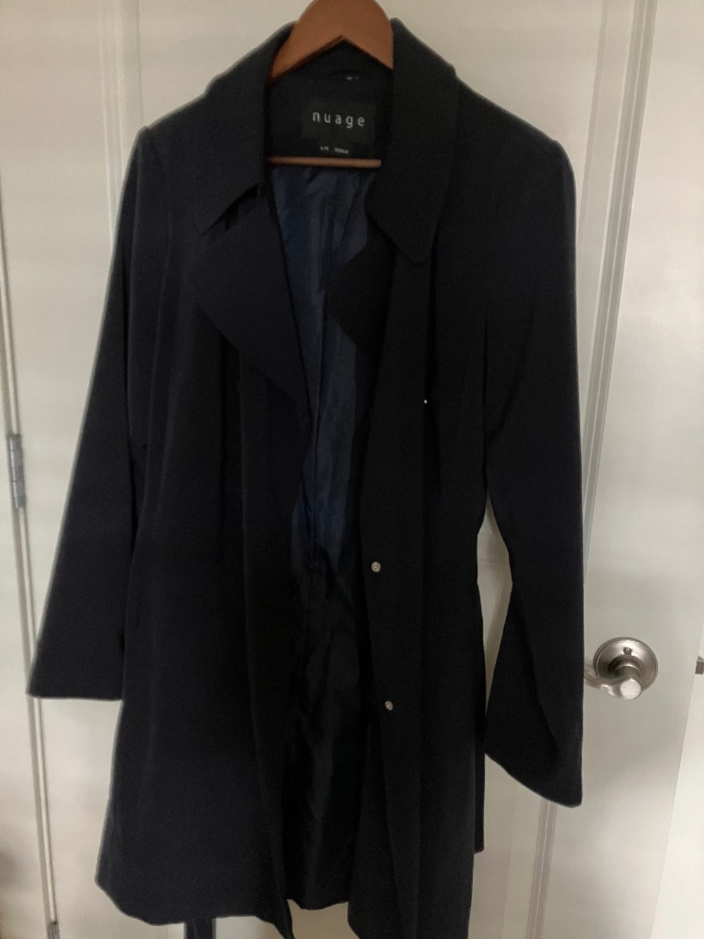 NWOT Nuage Navy Trench Coat